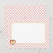 Carte De Correspondance Papier personnel Apple Cores (Devant / Derrière)