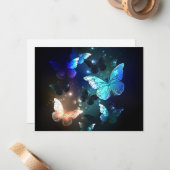 Carte De Correspondance Papillon de nuit (Devant/Arrière en situation)