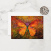 Carte De Correspondance Papillon élégant (Devant/Arrière en situation)