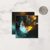 Carte De Correspondance Papillon lumineux et papillons de nuit (Devant/Arrière en situation)