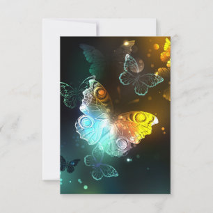 Carte De Correspondance Papillon lumineux et papillons de nuit