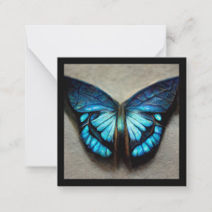 Carte De Correspondance Papillon morpho bleu