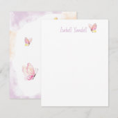 Carte De Correspondance Papillon Personnalisé (Devant / Derrière)