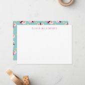 Carte De Correspondance Papillon Personnalisé Mignon (Devant/Arrière en situation)