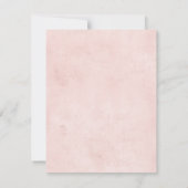 Carte De Correspondance Papillon rose Fleurs blanches Merci (Dos)