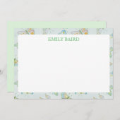 Carte De Correspondance Papillon stationnaire (Devant / Derrière)