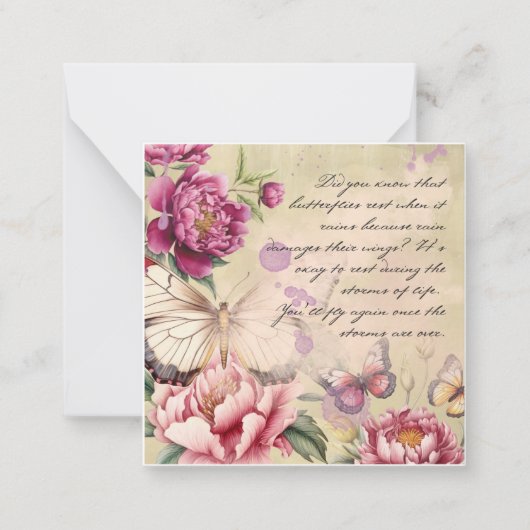 Carte De Correspondance Papillons (Devant)