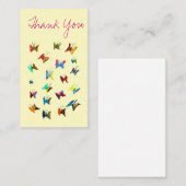 Carte De Correspondance Papillons couleur aquarelle (Devant / Derrière)