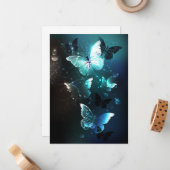 Carte De Correspondance Papillons de nuit (Devant/Arrière en situation)