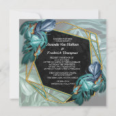 Carte De Correspondance Papillons du Paradis/Tropical Turquoise Splash (Dos)