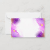 Carte De Correspondance Papillons Monarque sur Arrière - plan pourpre (Dos)