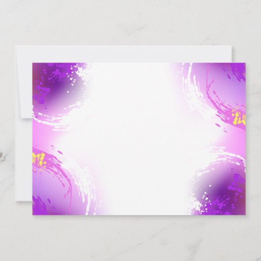 Carte De Correspondance Papillons Monarque sur Arrière - plan pourpre (Dos)