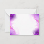 Carte De Correspondance Papillons monarques sur fond violet (Dos)