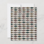 Carte De Correspondance Papillons neutres modernes Motif de jardin (Dos)