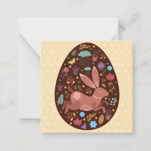 Carte De Correspondance Pâques mignonnes (Devant)
