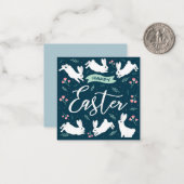 Carte De Correspondance Pâques mignonnes (Devant/Arrière en situation)