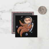 Carte De Correspondance Paresseux Mignon (Devant/Arrière en situation)