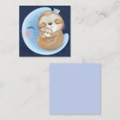 Carte De Correspondance Paresseux Mignon Et Bébé (Devant / Derrière)