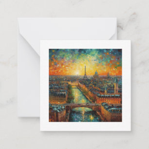 Carte De Correspondance Paris by night van Gogh
