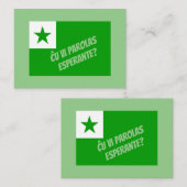 Carte De Correspondance Parlez-vous Esperanto ? (Devant / Derrière)