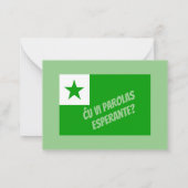 Carte De Correspondance Parlez-vous Esperanto ? (Dos)