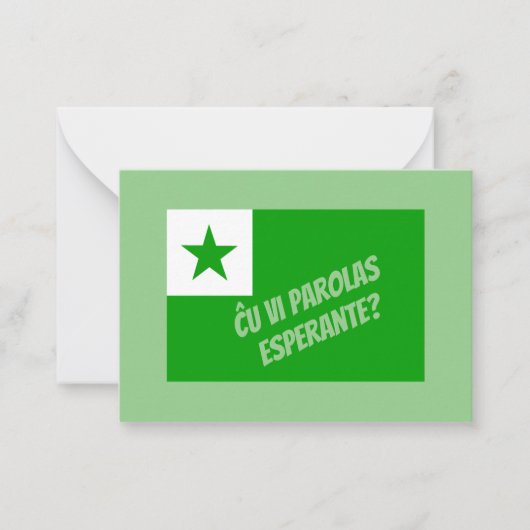 Carte De Correspondance Parlez-vous Esperanto ? (Devant)