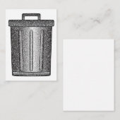 Carte De Correspondance Parties scintillant de déchets (Devant / Derrière)