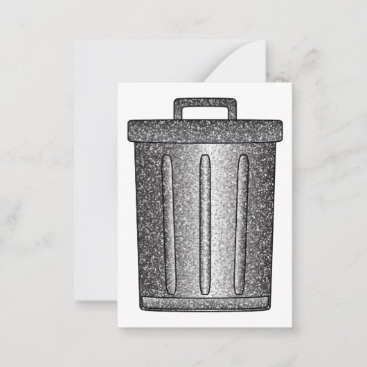 Carte De Correspondance Parties scintillant de déchets (Devant)