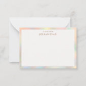 Carte De Correspondance Parties scintillant moderne élégante frontière hol (Devant)