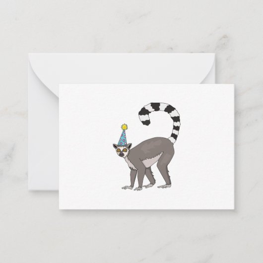 Carte De Correspondance Party Lemur (Devant)