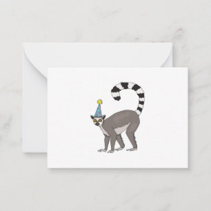 Carte De Correspondance Party Lemur