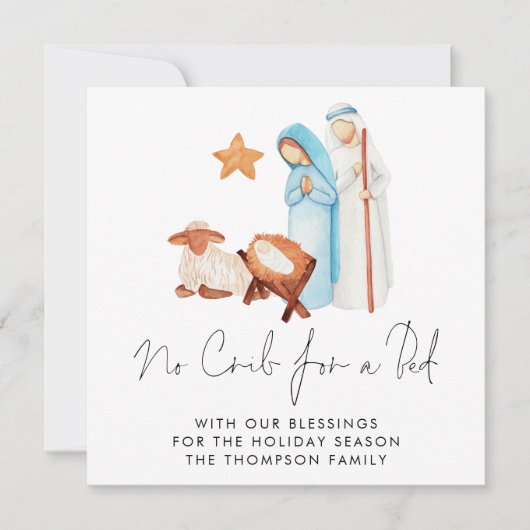 Carte De Correspondance Pas De Lit Nativité Noël (Devant)