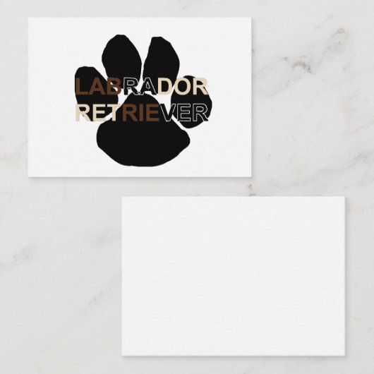 Carte De Correspondance Passe de nom LR (Devant / Derrière)