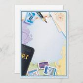 Carte De Correspondance Passeport vers destination © (Devant / Derrière)