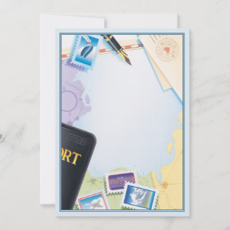 Carte De Correspondance Passeport vers destination ©