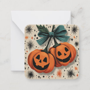 Carte De Correspondance Passez un Halloween parfait avec citrouille ! Jo
