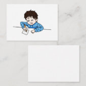 Carte De Correspondance Passion pour le dessin (Devant / Derrière)