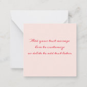 Carte De Correspondance Pastel Aquarelle Fleurs Script Merci (Dos)