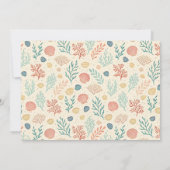 Carte De Correspondance Pastel Ocean Starfish Custom Name Nursery  (Dos)