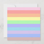 Carte De Correspondance Pastel Rainbow Stripes (Devant)