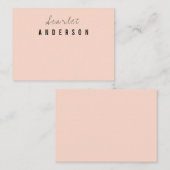 Carte De Correspondance Pastel simple et moderne (Devant / Derrière)