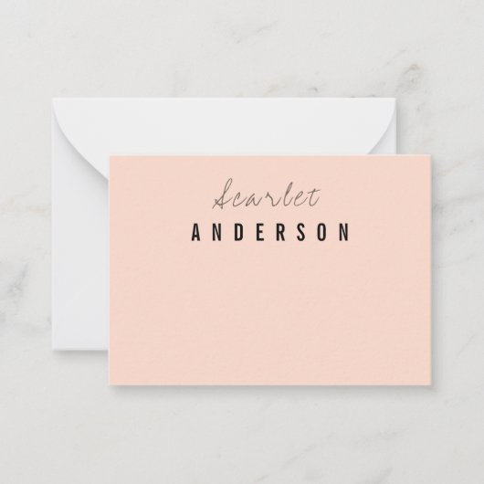 Carte De Correspondance Pastel simple et moderne (Devant)