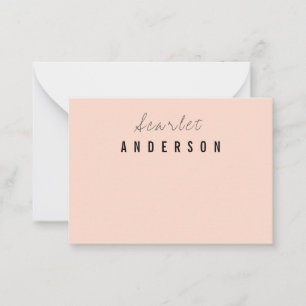 Carte De Correspondance Pastel simple et moderne