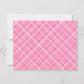 Carte De Correspondance Pâte à paille rose florale de prés (Dos)