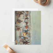 Carte De Correspondance Patinage à Central Park, New York (Devant/Arrière en situation)