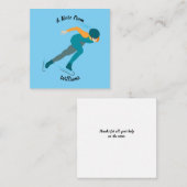 Carte De Correspondance Patinage de vitesse (Devant / Derrière)