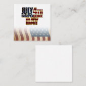 Carte De Correspondance Patriotique Juillet 4 (Devant / Derrière)