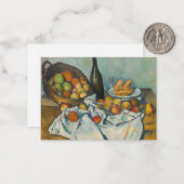Carte De Correspondance Paul Cezanne - Le panier des pommes (Devant/Arrière en situation)
