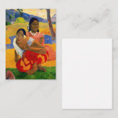 Carte De Correspondance Paul Gauguin - Quand Vous Marierez-Vous ? (Devant / Derrière)