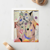 Carte De Correspondance Paul Klee - Rossignols persans, (Devant/Arrière en situation)